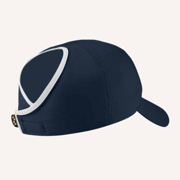 M.A.M.A. - Women\'s Dark Blue Hightail Hat With White Bow - Golf Cap